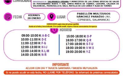 Dosis de recuerdo. Vacunación 3ª dosis. Personas nacidas en 1984 y 1985. 28 de enero de 2022