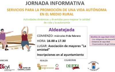 Jornada informativa: Servicios para la promoción de una vida autónoma en el medio rural, 09 de febrero
