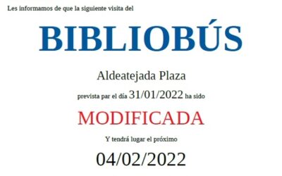 Modificación Bibliobús, 04 de febrero de 2022