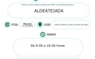 Test rápido de antígenos, Aldeatejada, 26 de enero de 2022