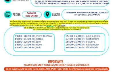 Vacunación infantil COVID-19. Niñas y niños nacidos en 2014. 08 de enero
