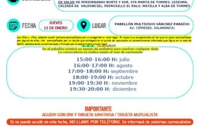 Vacunación infantil COVID-19. Niñas y niños nacidos de julio a diciembre de 2016. 13 de enero de 2022