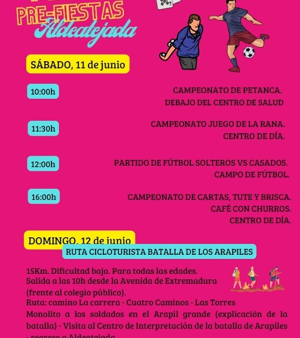 Finde Pre-Fiestas Aldeatejada