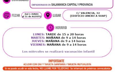 Dosis de recuerdo (3ª dosis). Vacunación COVID-19. Repesca personas nacidas hasta el año 2004 (18 años cumplidos en adelante). Del 01 de junio al 31 de agosto de 2022