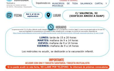 Repesca primeras y segundas dosis mayores de 12 años