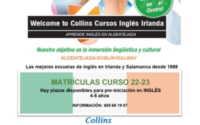 Plazas disponibles pre-iniciación clases de inglés