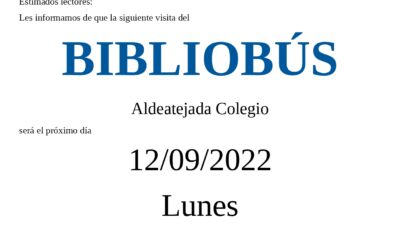Bibliobús. 12 de septiembre
