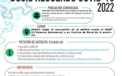 Autocita Personal Sociosanitario Salamanca capital y provincia – Octubre 2022