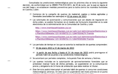 Inicio campaña quemas 2023