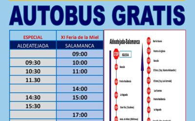 Horario especial autobús 4 de noviembre por la Feria de la Miel