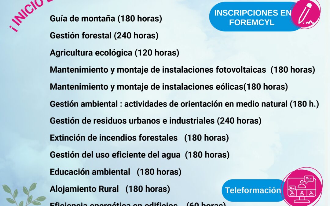 Formación gratuita en empleos verdes