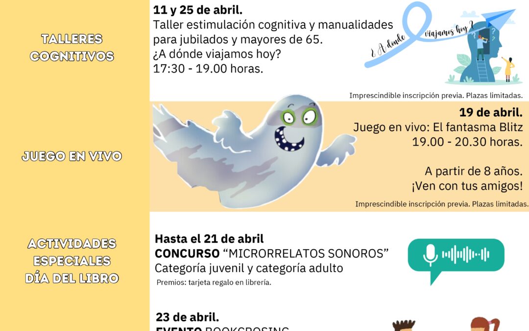 Agenda cultural Abril 2024