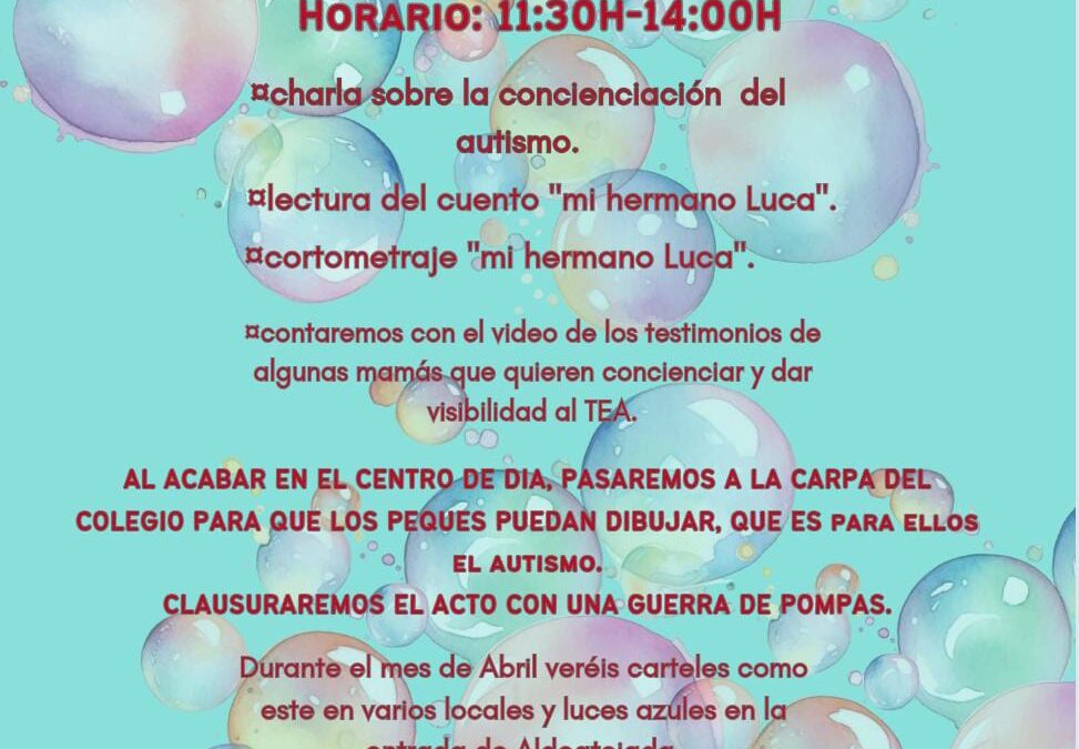Jornada de concienciación sobre el autismo