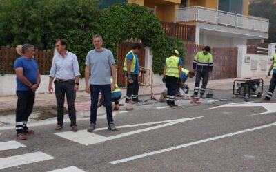 En marcha el Plan General de Accesibilidad de Aldeatejada que contempla la sustitución de baldosas en el entorno de la calle Velázquez