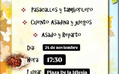 La plaza de la Iglesia acoge el domingo una castañada enmarcada en el ciclo organizado por la Diputación de Salamanca