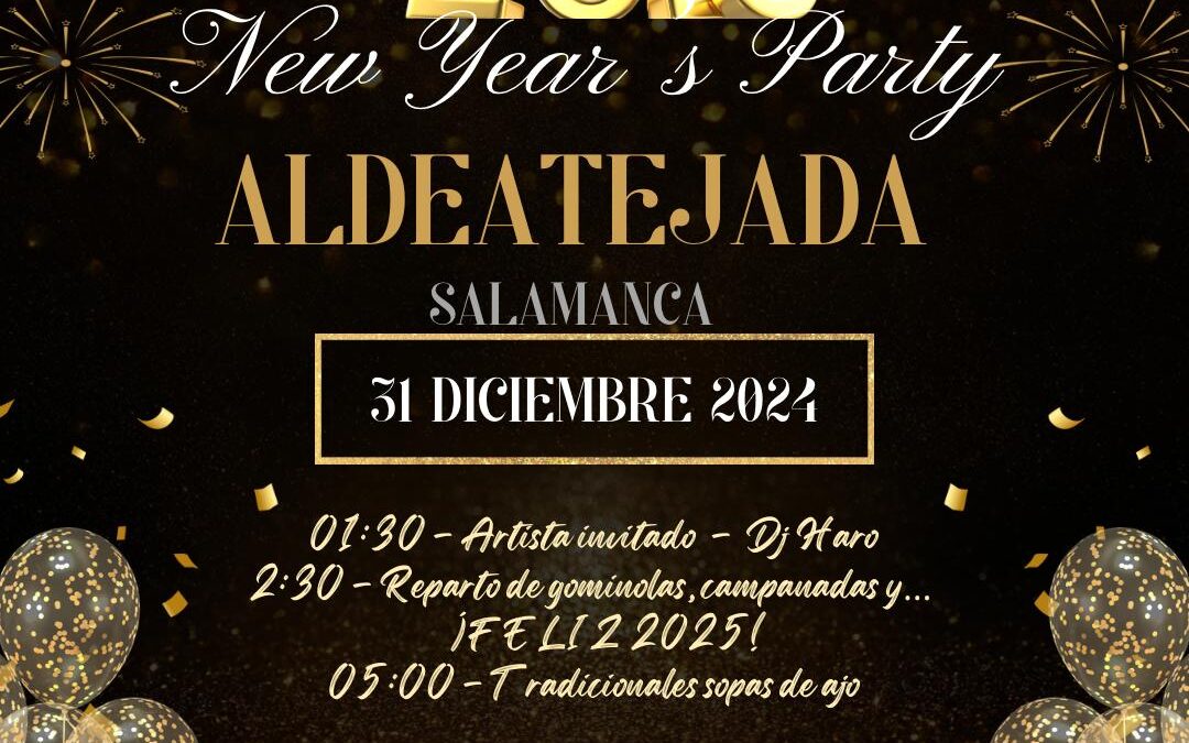 Aldeatejada celebra la Nochevieja con una fiesta en el Frontón Municipal