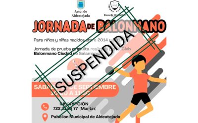 Jornada de captación de balonmano SUSPENDIDA
