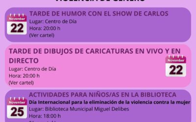 Programación 25N prevención violencia de género